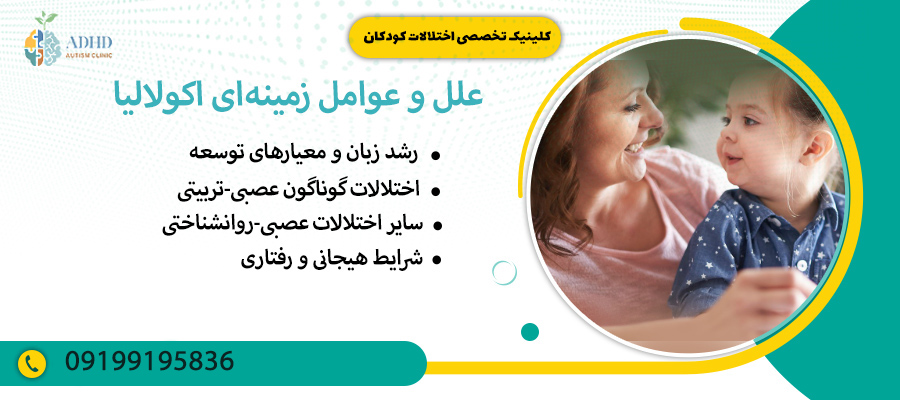 علل و عوامل زمینه&zwnj;ای اکولالیا