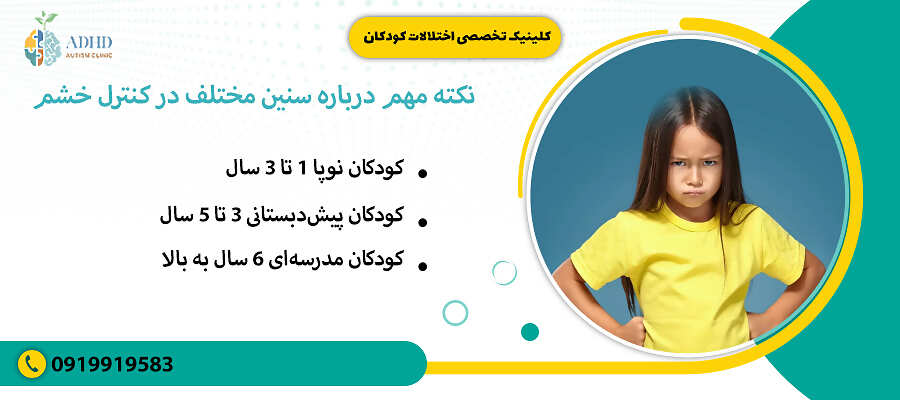 نکته مهم درباره سنین مختلف در کنترل خشم