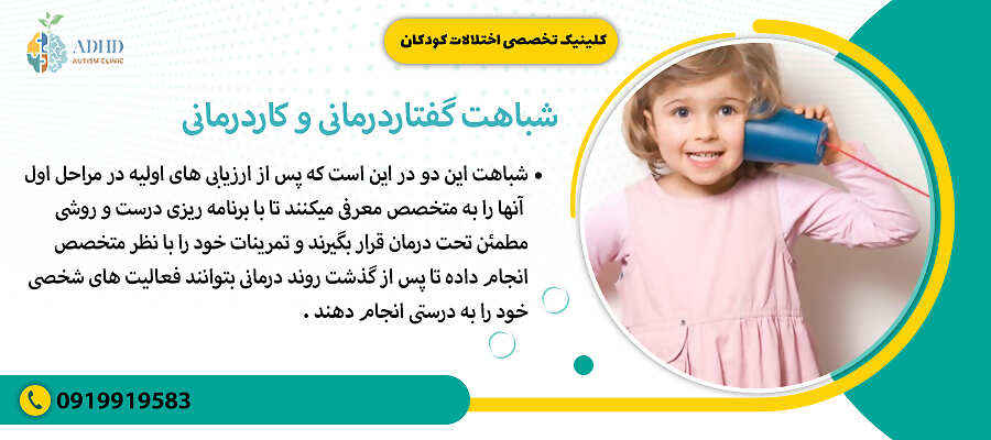 شباهت گفتاردرمانی و کاردرمانی